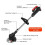 Cordless Electric Weed Wacker with 180 Rotating Handle, 6