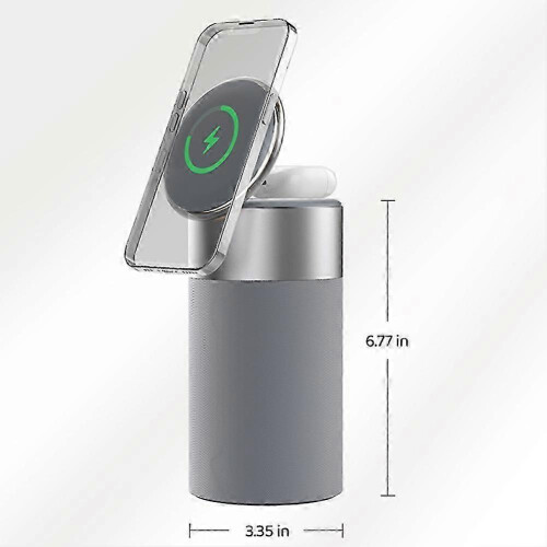 Multifunctional Bluetooth Speaker with Wireless Charger & Night Light 1