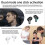 5 Pcs Bluetooth 5.1 In-Ear Wireless Earbuds with Anc Noise Cancelling Type-C Fast Charging Case 3