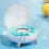 1 Pcs Abs Bluetooth Speaker 5.3 with Dazzle Shell 7 Color Ambient Light Type-C 1200mah 4