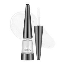 (Pink) KOEC Black Silver Clear Lip Oil 4 Shades Lip Gloss Moisturizing Reedle Shot Lip Plumper Bestseller