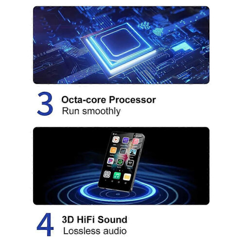 WiFi MP3 Player Bluetooth 5.0 MP5 Player 4.0 Inch Full Touch Screen Android Smart System MP4 Music Player 2