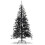 Árbol de Halloween negro con luces LED moradas, 183 cm 2
