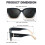 UV Protection Polarized Square Shades Γυαλιά ηλίου για γυναίκες & άνδρες, που εφαρμόζ 3