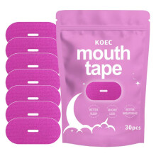 (Pink) KOEC Sleep Breathing Strips Anti-Snoring Mouth Tape Lip Patch for Snoring Relief, Comfortable Breathable
