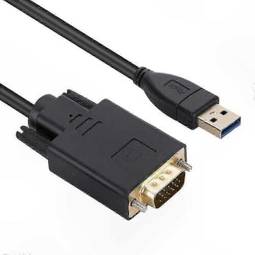 Καλώδιο προσαρμογέα USB 3.0 σε VGA 1,8 m, μετατροπέας HD 1080P για Εξωτερική Ο 1