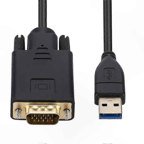 Καλώδιο προσαρμογέα USB 3.0 σε VGA 1,8 m, μετατροπέας HD 1080P για Εξωτερική Ο 2