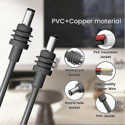 Αδιάβροχο καλώδιο επέκτασης Mini DC Power 2Meter/6,56ft για συσκευές DC 1