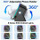 Desktop 5-in-1 Wireless Speaker & Folding Phone Stand with Charging, Sensor-Activated Ambient Light 5