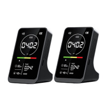 2Pcs 4 in 1 CO2 Infrared Sensor Air Quality Detector Carbon Dioxide Temperature Humidity Monitor TVOC Digital Analyzer