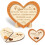 Heart-Shaped Wedding Commemorative Card – 4th Anniversary 1