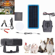 Solar Panel Heater for Chicken Coop 30W Black