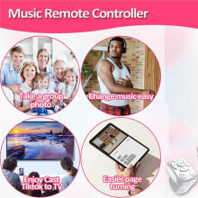 Scrolling Ring, Remote for TikTok Clips & Tunes, for Fingertip Controller, with Camera Shutter