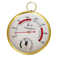 Sauna Thermometer Fahrenheit and Hygrometer, Portable Steam Sauna Box Thermometer for Steam Sauna Room, Home Spa