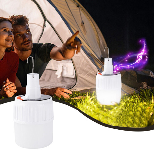Solar Camping Light with 20 LED, Remote, USB Charging, IPX4