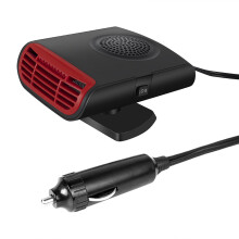 Black Vehicle Space Heater 12V 200W with Defrost, Defog and