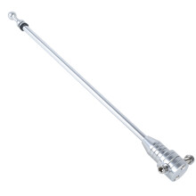 Flagpole Holder Motorcycle Bike Rear Luggage Flagpoles-Silver