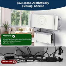 Split Wall Fixing Bracket for Starlink G3 Router for Starlink Power Adapter, Wall Mount for Starlink Gen 3 Router