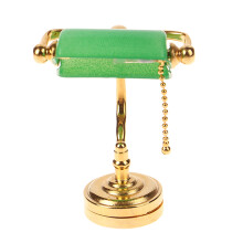 1/12 Scale Dollhouses Miniature LED Desk Lamp with Hand Painted