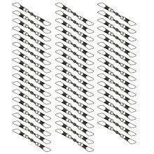 50pcs Bearing Rolling Swivels Swivels Fishing Lures Hook-2