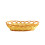 Handwoven Oval Wicker Bread Basket Brown 1 pcs 1