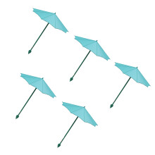 5 stuks plantenparaplu voor buiten grondparaplu doek-Blauw