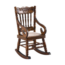 Miniatuur fauteuil model houten schommelmeubilair voor 1/12