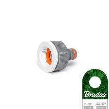 Conector de grifo - Bradas - WL-2199 - Blanco - Riego por goteo - 1 pieza