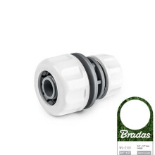 Conector de manguera - BRADAS - WL 2101 - Blanco - 4 x 2 x 2 cm - Riego por goteo