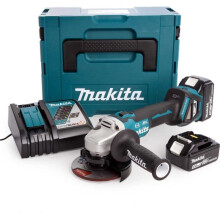 MAKITA DGA504RT3J accu haakse slijper - 12,5 cm - 8500 tpm - 2,5 kg