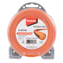 Oranje snijdraad 2,4mm x 15m rond MAKITA E-02749