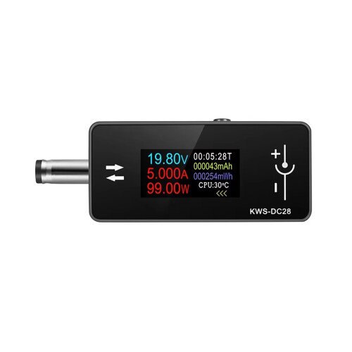 Voltage Ammeter 0.96inch Color Display DC5.5x2.5 Interface