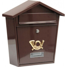 Casetta postale - Vorel - 78582 - Acciaio al carbonio - 380 x 320 x 105 mm - Marrone