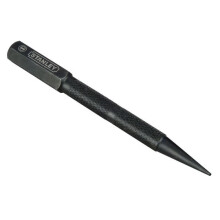 Punzón para clavos Stanley - 4" - 0,8 mm - Acero endurecido - Mango dentado - Cabeza cuadrada