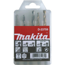 Borenset - MAKITA - D-23759 - 5 zeskantboren - Hout en metalen - Diameters 5 t/m 8 mm