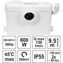 Zerkleinerer - FALA - Kompakt - 600 W - Aktivkohlefilter - Leise