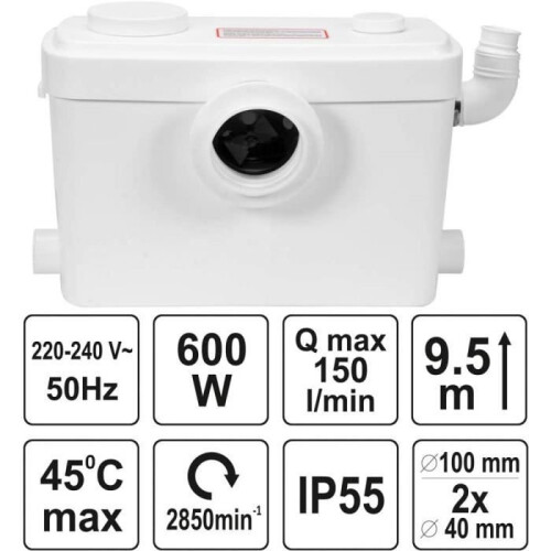 Broyeur - FALA - Compact - 600 W - Actieve koolfilter - Stil
