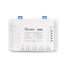 4CH PRO R3 4 Gang WIFI 433MHZ Din Rail Mounting Wireless Remote Control Timer DIY Via Ewelink