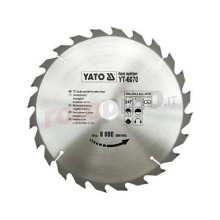 Lame de scie circulaire Yato - YT-6070 - 250 x 24 x 30 mm - 24 dents