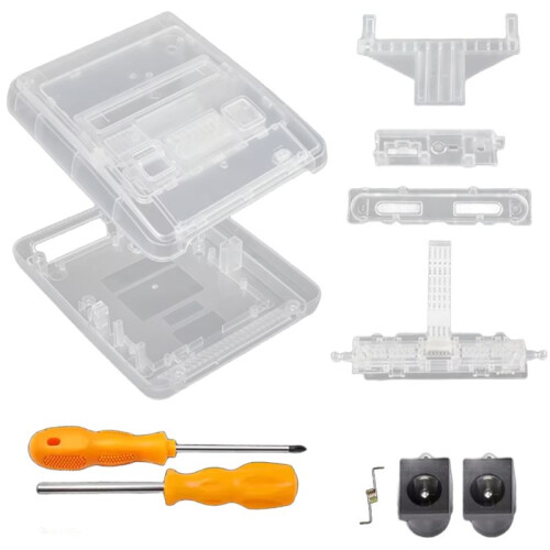 SFC Replacement Case Transparent Box for Super Famicom Console Super NES Game Console