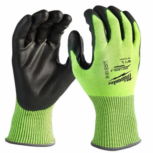 Milwaukee Milwaukee HV Schnittschutz-Handschuhe Level 4/D - Größe 9 - 4932479928