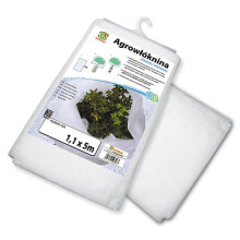 BRADAS AWW3011010 Telo in tessuto non tessuto per giardino, Telo di protezione, 30 g/m², 1,1 x 10 m, bianco