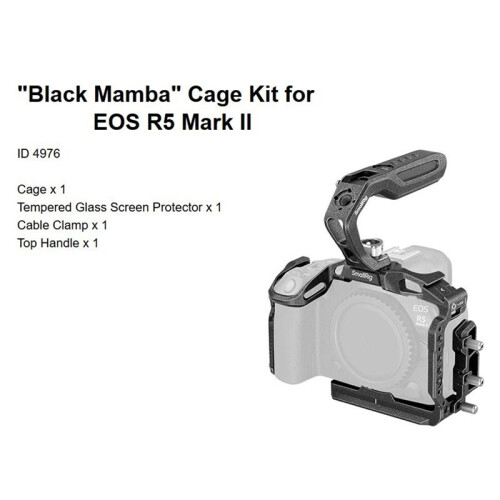 Black Mamba Cage Kit Expansion Frame Cage for   R5 Mark II in ,for  Accessories