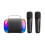 Portable Karaoke Machine with 2 Mics and LED Lights 8