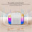 Portable Karaoke Machine with 2 Mics and LED Lights 6