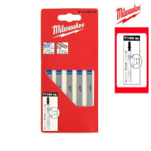 5 kpl MILWAUKEE metallipistosahan teriä 75 mm, hampaan koko 1,2 mm