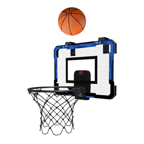 Wall-Mounted Mini Basketball Hoop for Outdoor Use Blue 2