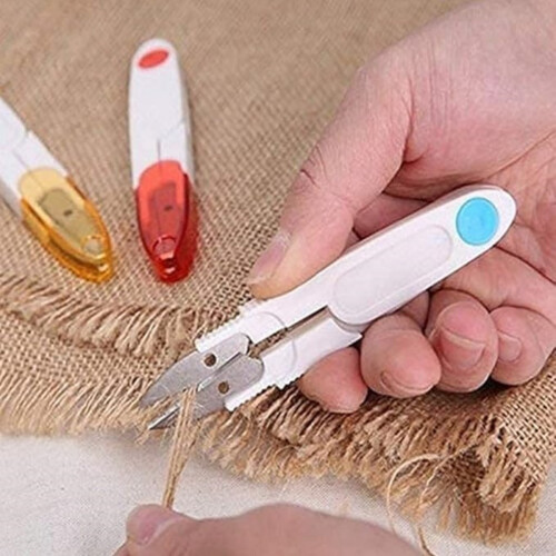 PCS Sewing Thread Cutters U Shape Thread Snips with Plastic Safety Cover for Tailor Embroidery Needlework and 1