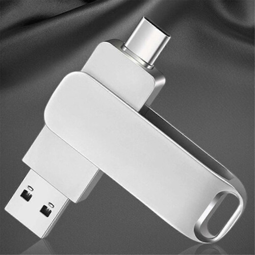 Μεταλλική μονάδα flash USB Type-C 128GB, αδιάβροχη φορητή μονάδα μνήμης Memory Stick για φ 1
