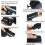 Τηλεχειριζόμενο ξυπνητήρι με προβολή LED και περιστρεφόμενους επιλογείς 180 μ 4